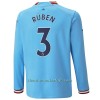 Camiseta de fútbol Manga Larga Manchester City Ruben 3 Primera Equipación 2022-23 - Hombre